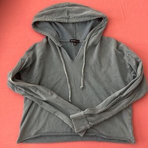 Beyond Yoga Blue Cropped Hoodie